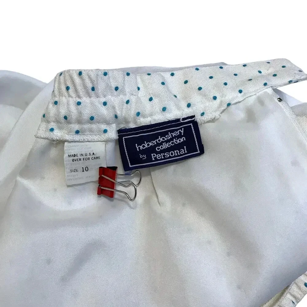 Haberdashery Collection by Personal Polka Dot Vintage Straight Skirt Women 26